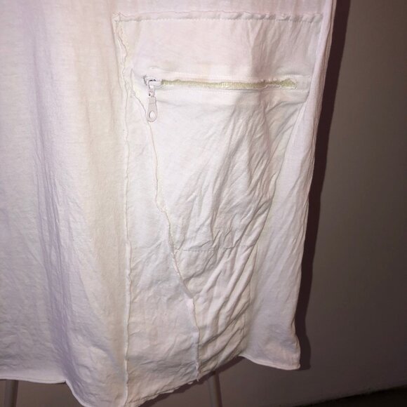 LA HAINE INSIDE US LONG WHITE T-SHIRT AVANT GARDE UNIQUE DESIGNER OWENS ITALY M - Picture 6 of 10